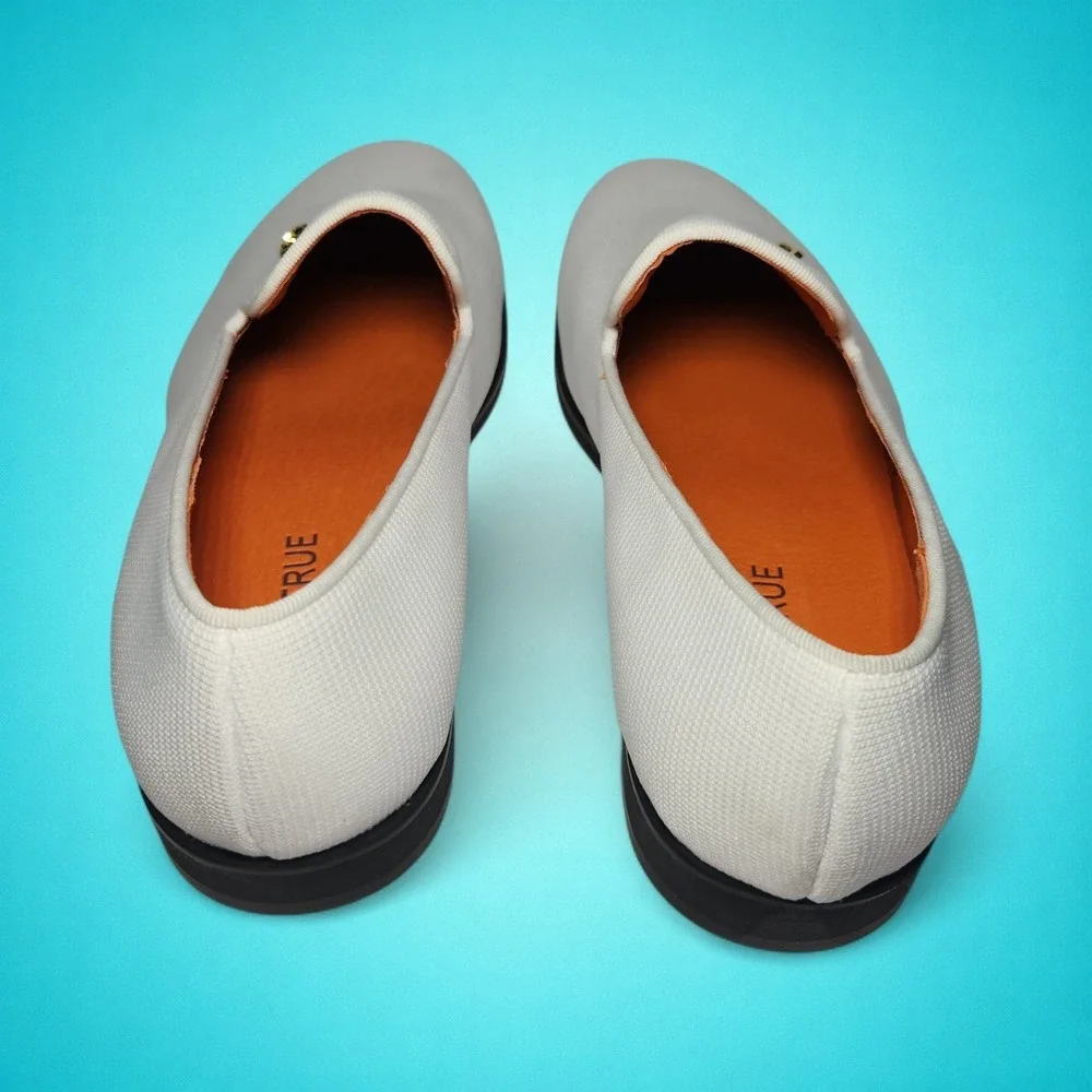 New FOEVTRUE Men's Woven White‎ Dress Loafers, Size 41 (US 8)